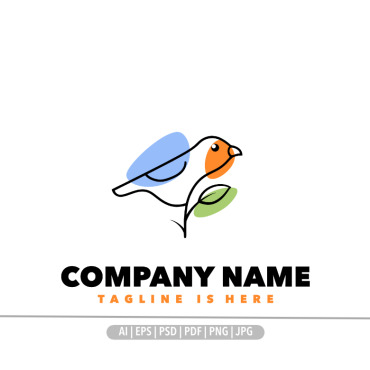 Hummingbird Leaf Logo Templates 375643