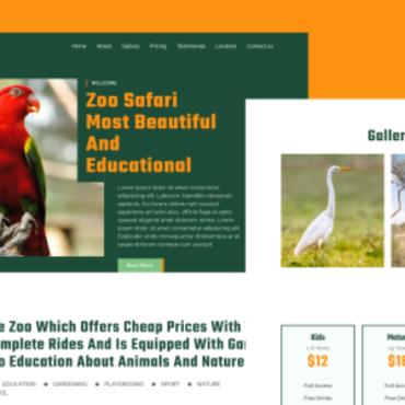 Animal Education Landing Page Templates 375742