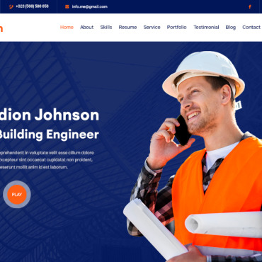 Construction Personal PSD Templates 375775