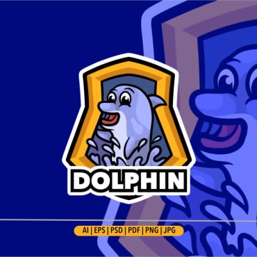 Logo Dolphin Logo Templates 375790
