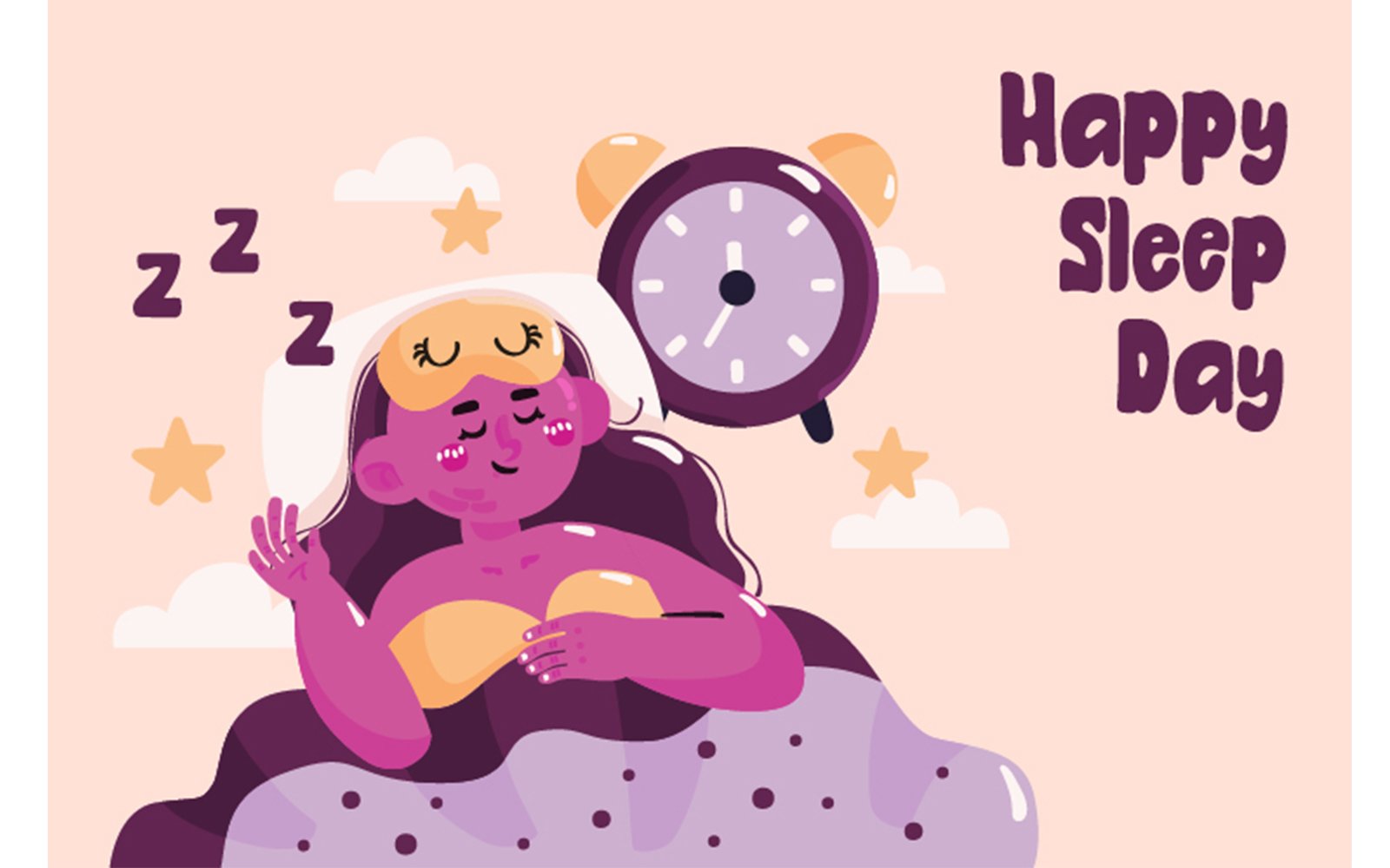 Sleep Day Concept Illustration