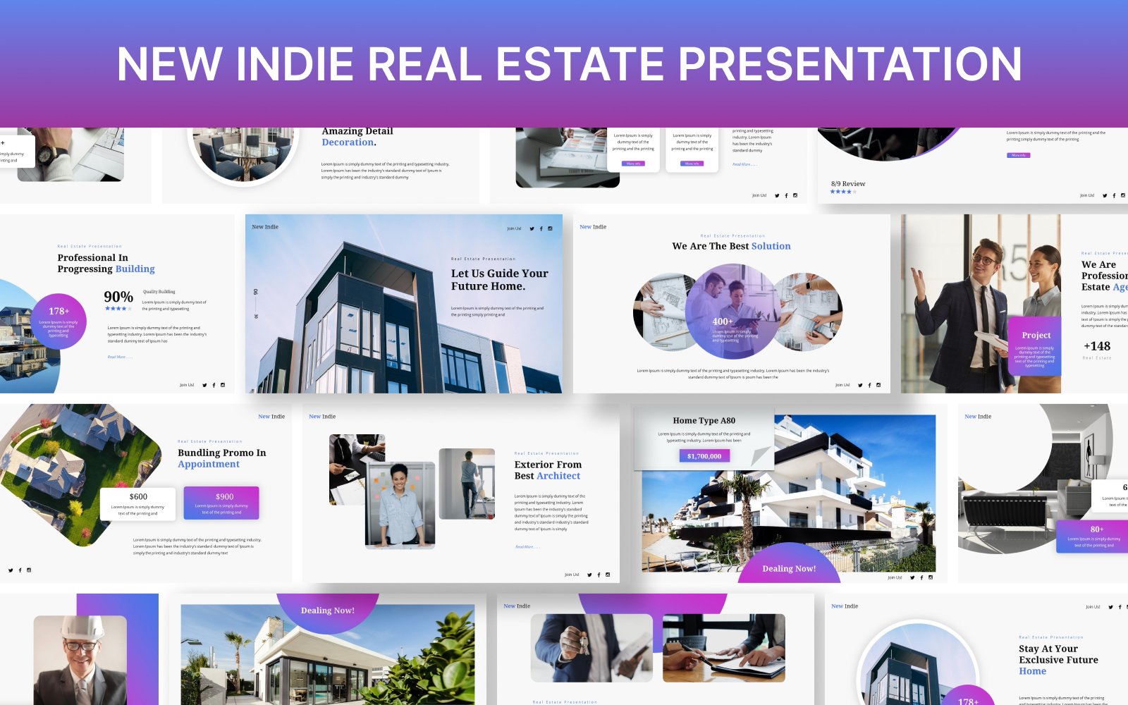 New Indie Real Estate Keynote Presentation Template