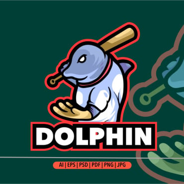 Dolphin Mascot Logo Templates 375814