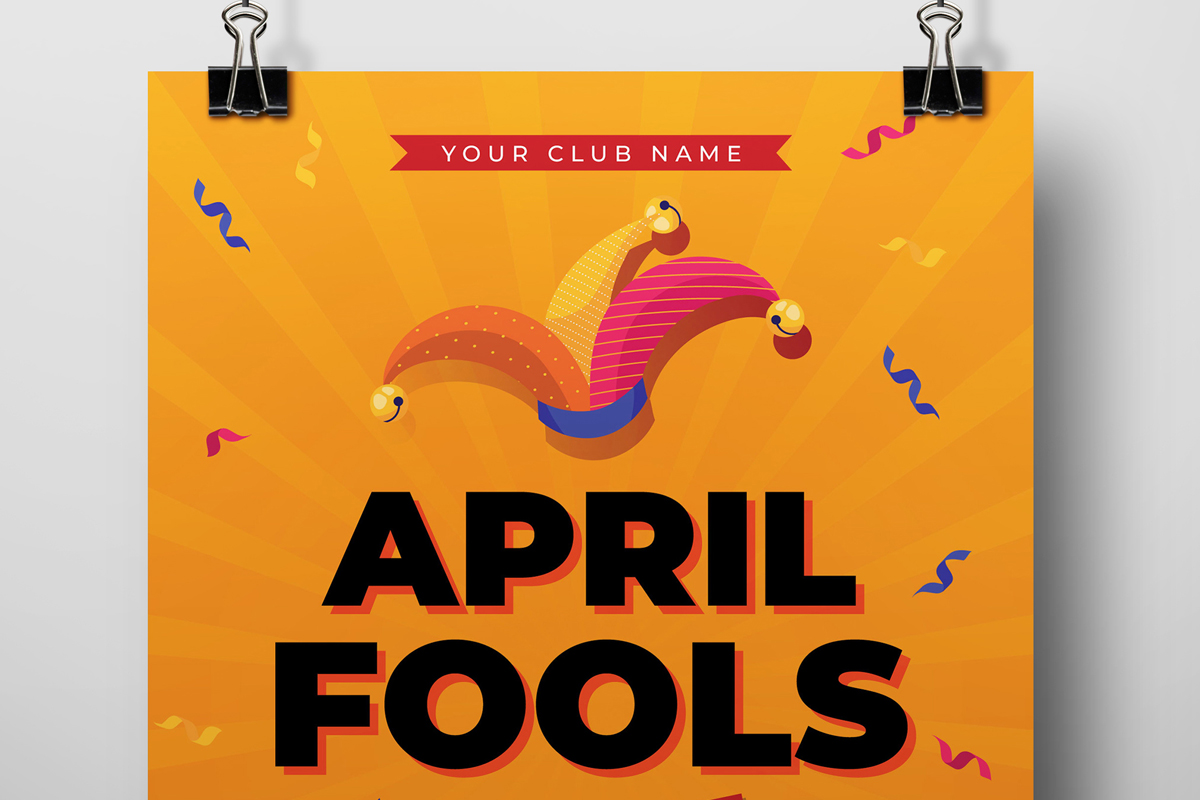 April Fools Flyer Template