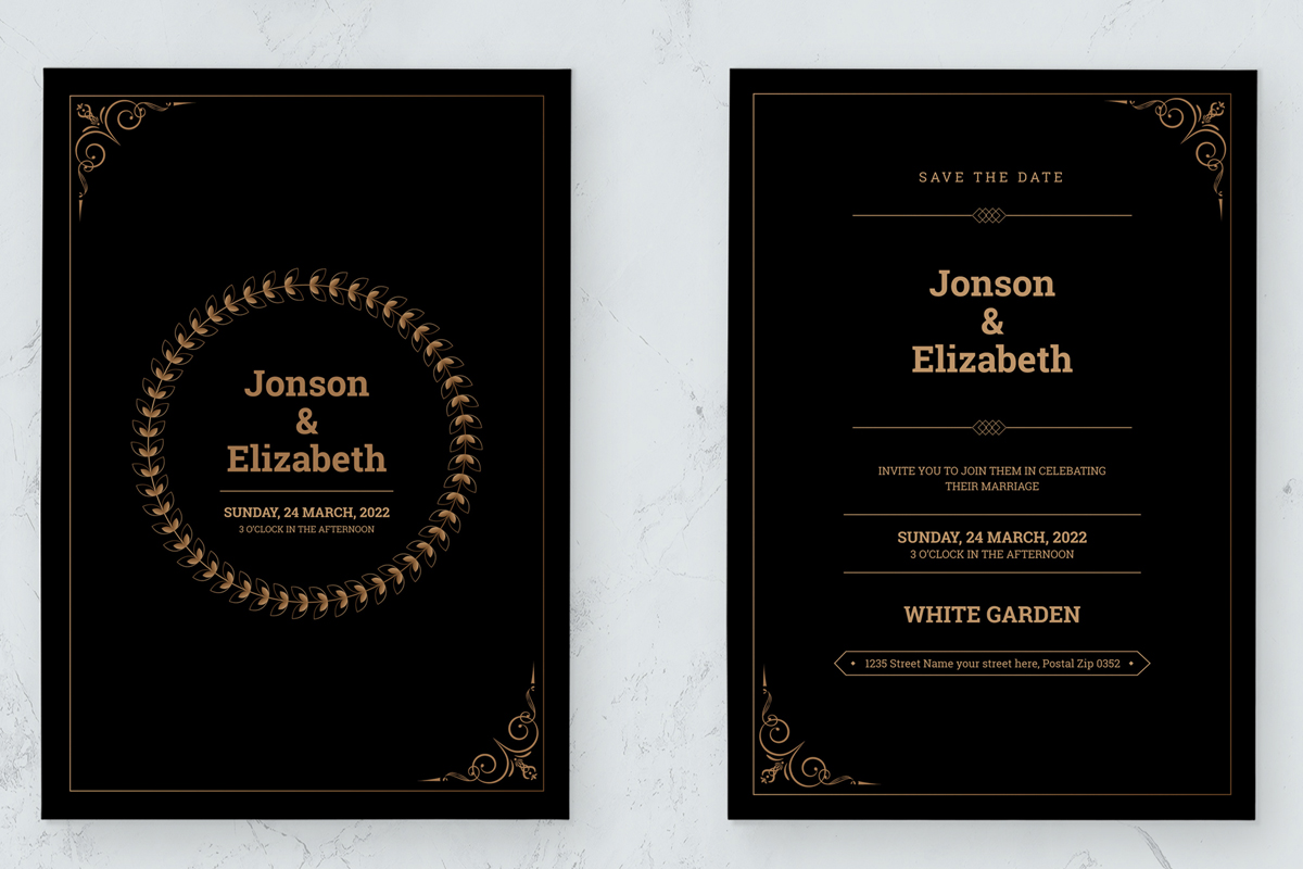 Wedding And Marriage Invitation Card