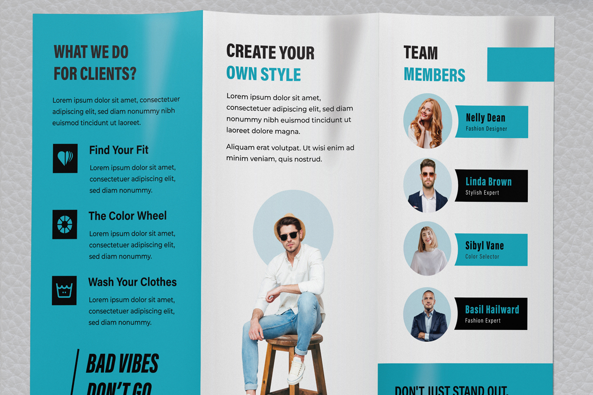 Fashion Trifold Brochure Template