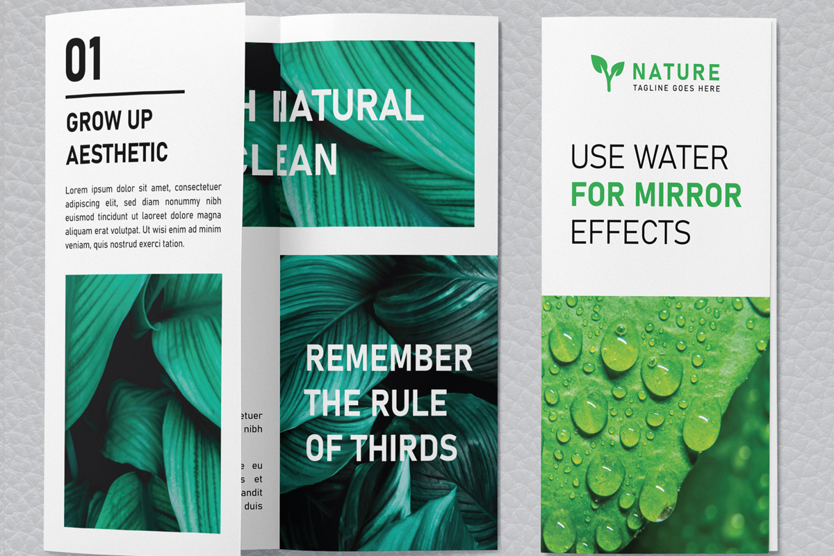 Natural Trifold Brochure Template