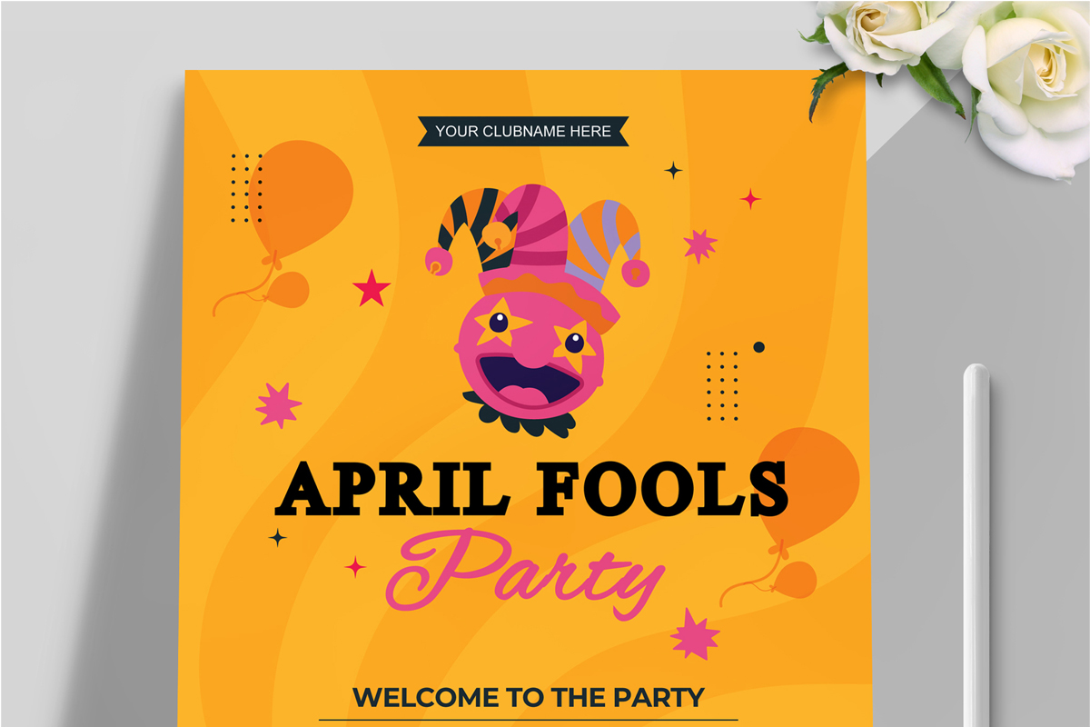 April Fools Day Party Event Flyer