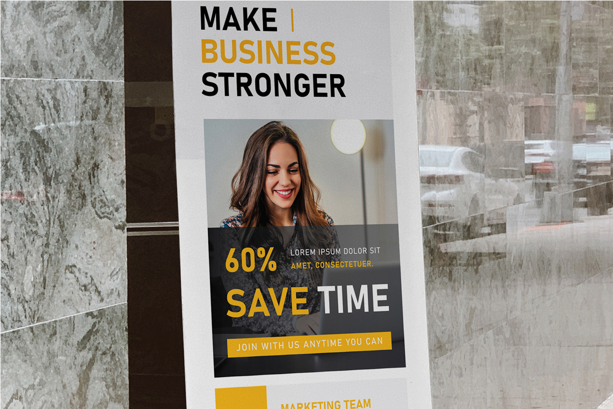 Creative Business Rollup Banner Template Layout