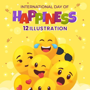 Day Happiness Illustrations Templates 375900