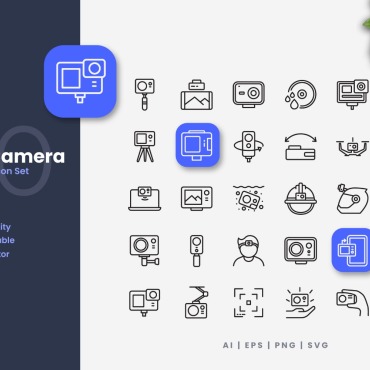 Camera Action Icon Sets 375928