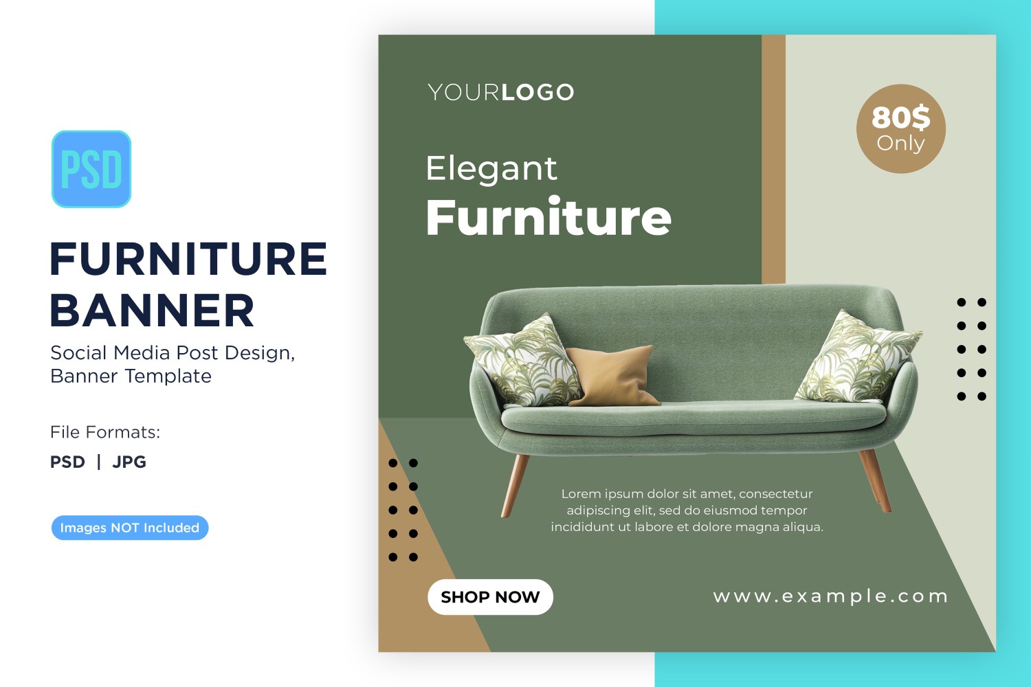Elegant Furniture Banner Design Template