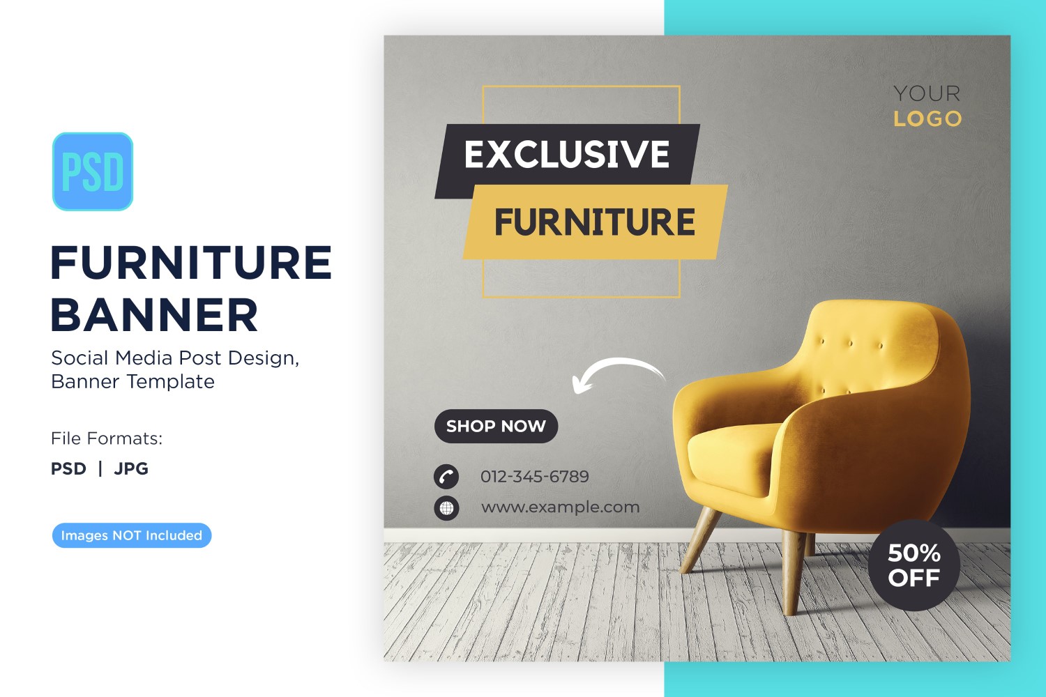 Exclusive Furniture Banner Design Template