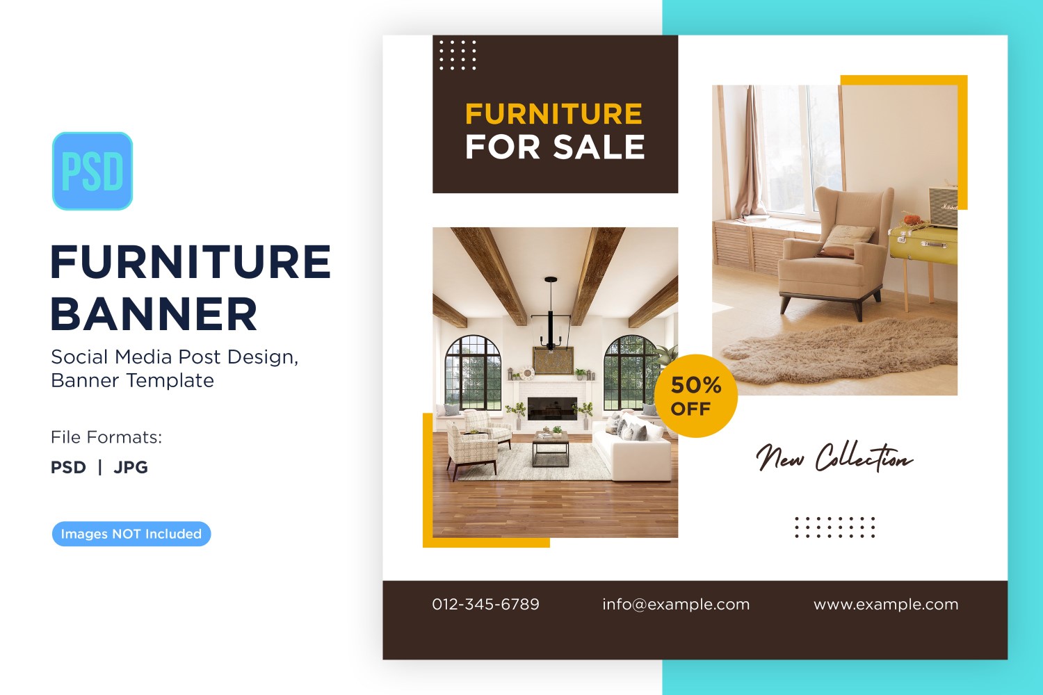 Furniture For Sale Banner Design Template