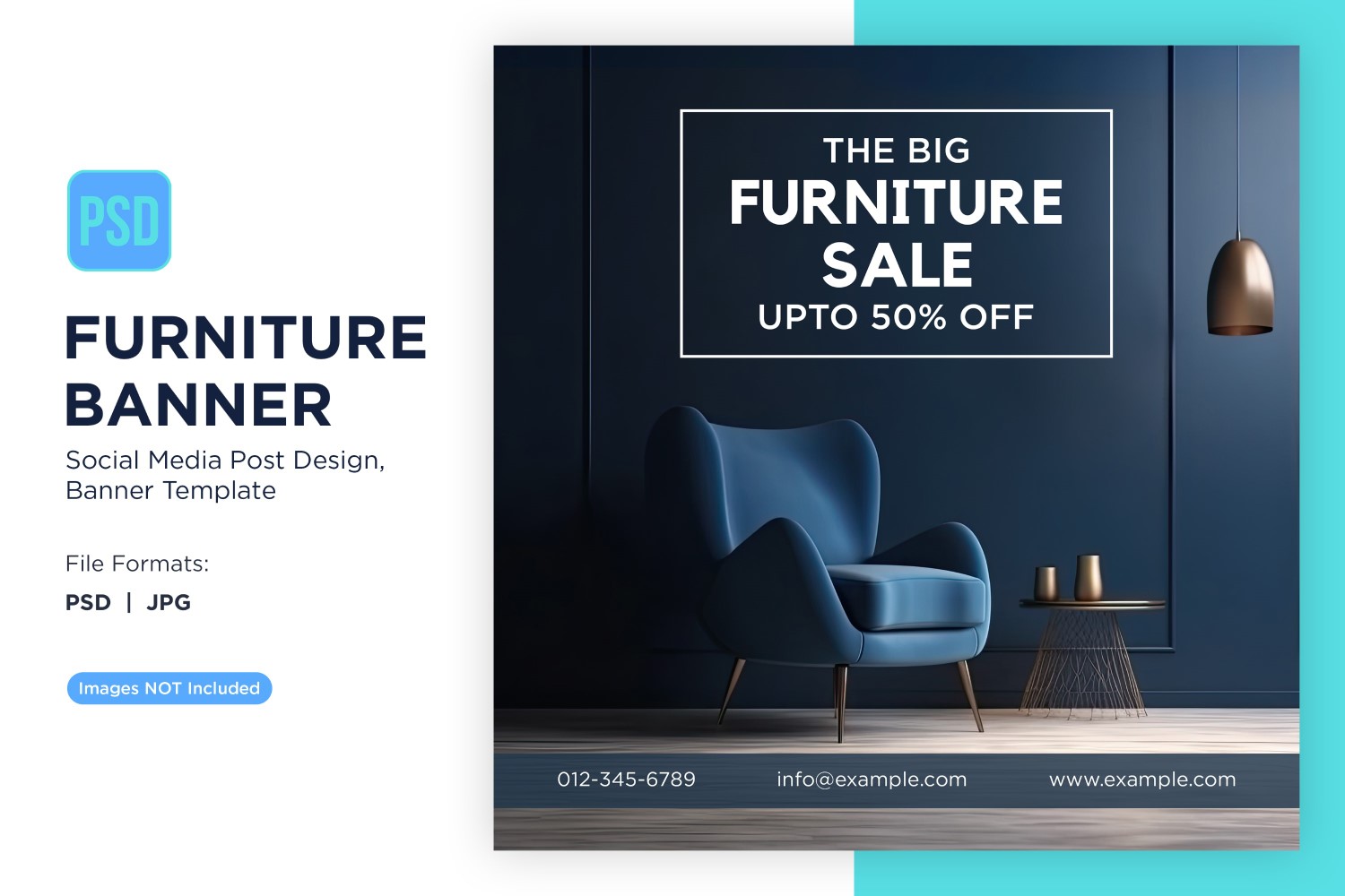 The Big Furniture Sale Upto 50 Percent Off Banner Design