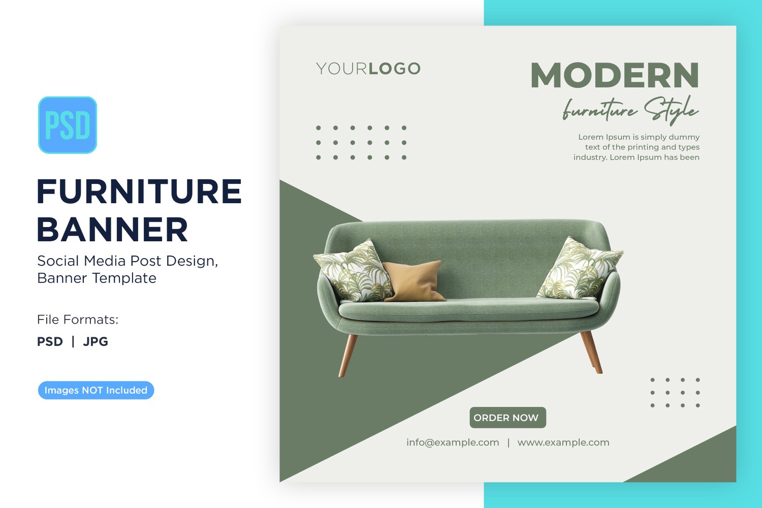 Modern Furniture Style Banner Design Template