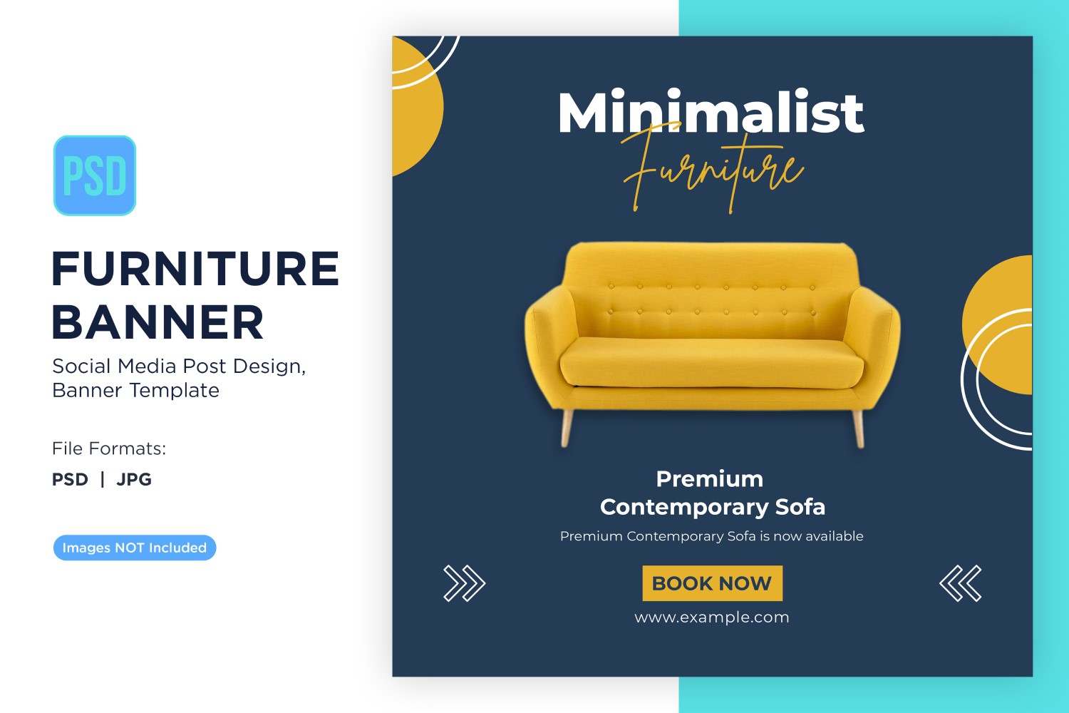Minimalist Furniture Banner Design Template