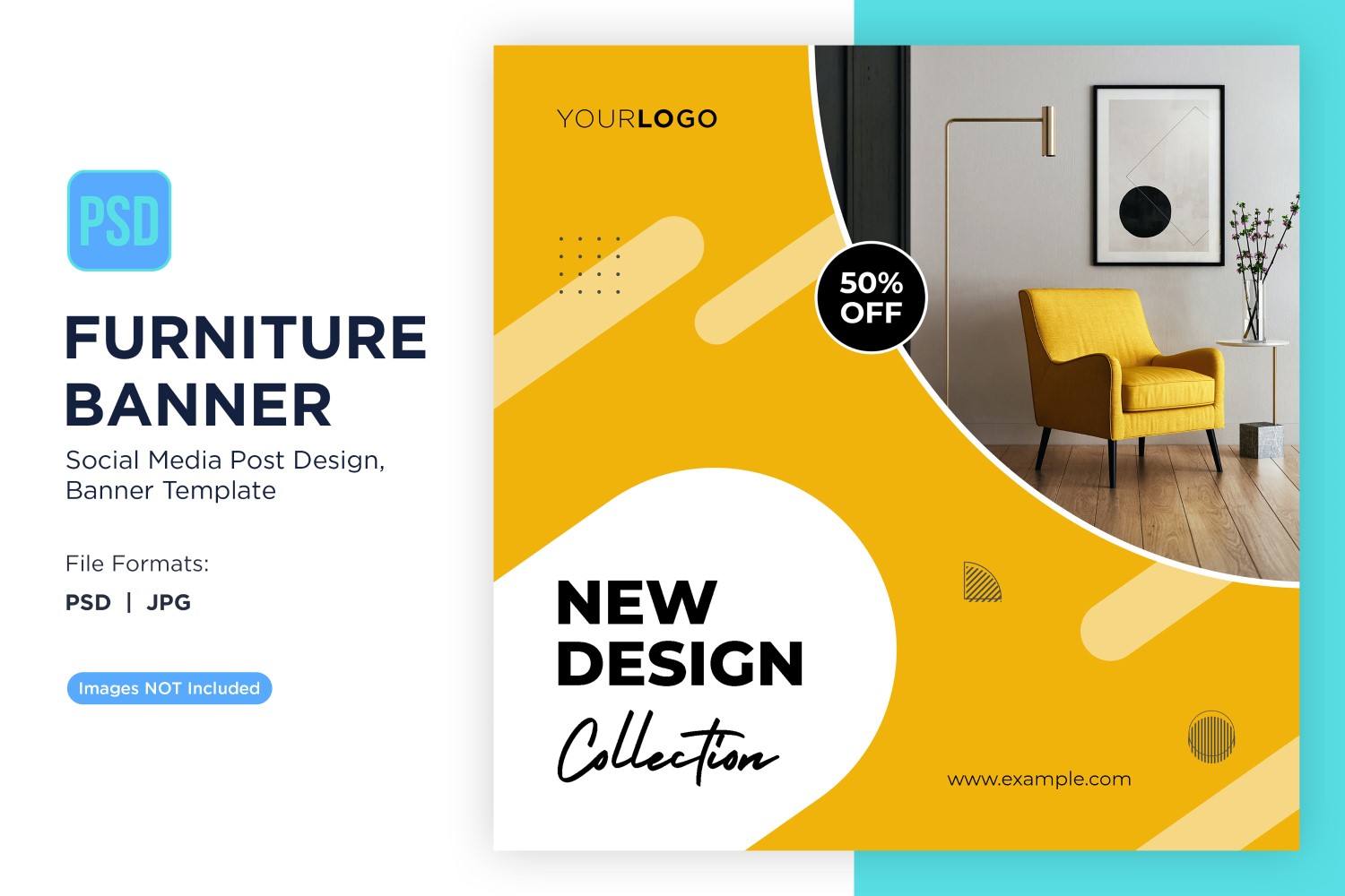 New Design Collection Furniture Banner Design Template