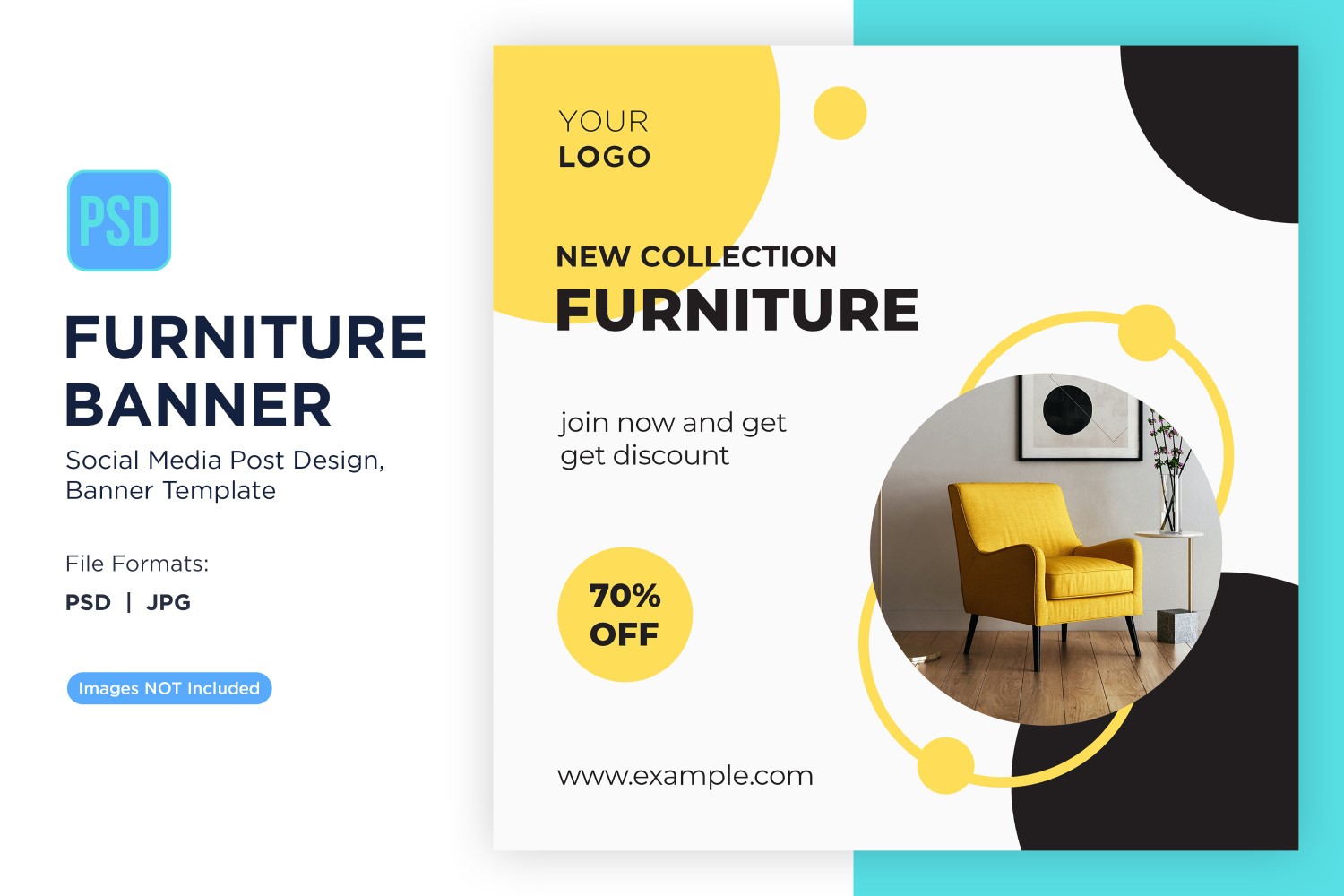 New Collection Furniture Banner Design Template