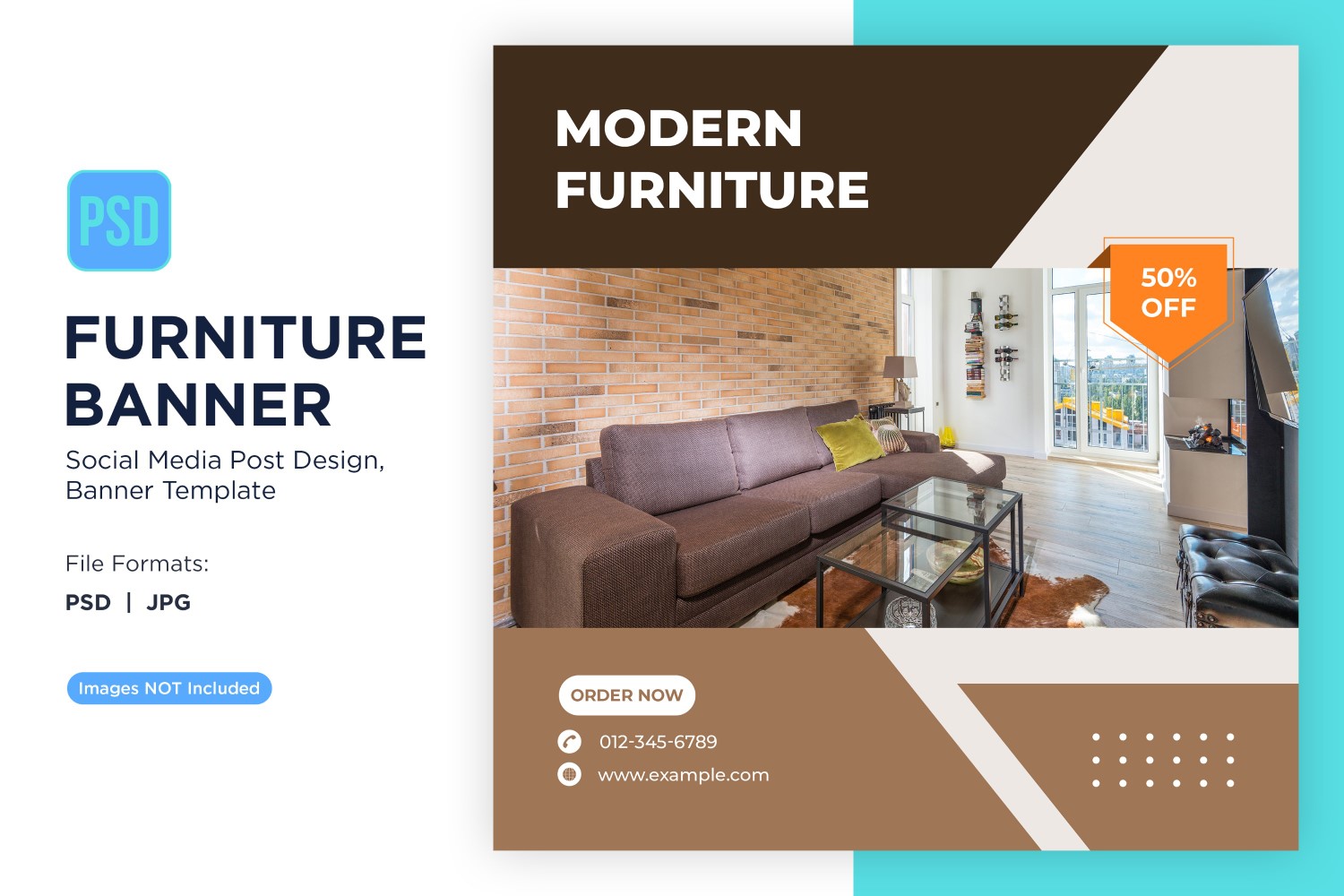 Modern Furniture Banner Design Template 2