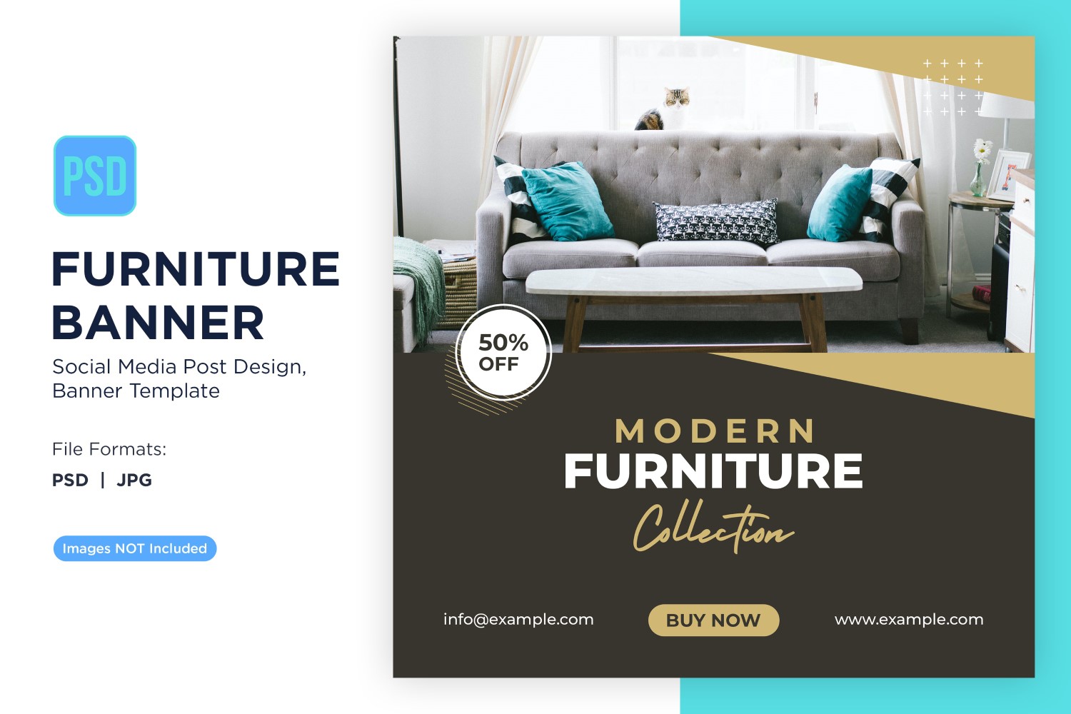 Modern Furniture Collection Banner Design Template 2