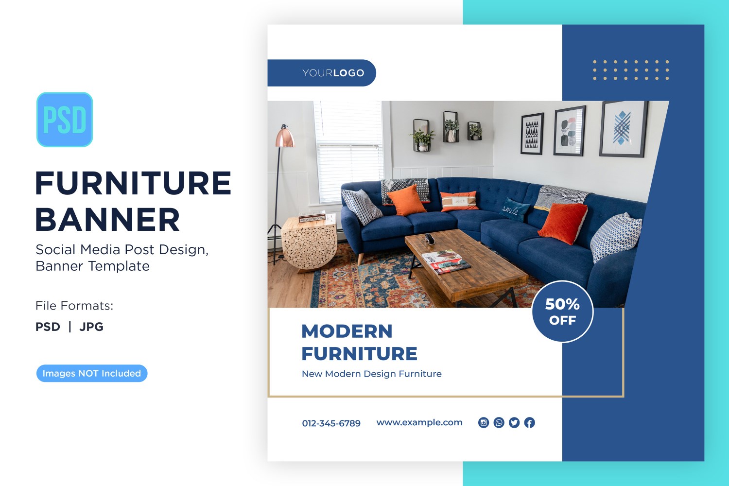 Modern Furniture Banner Design Template 6