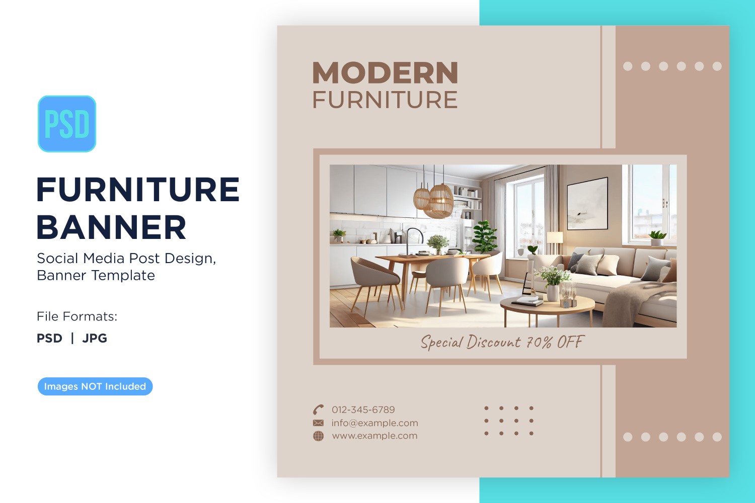 Modern Furniture Banner Design Template 7