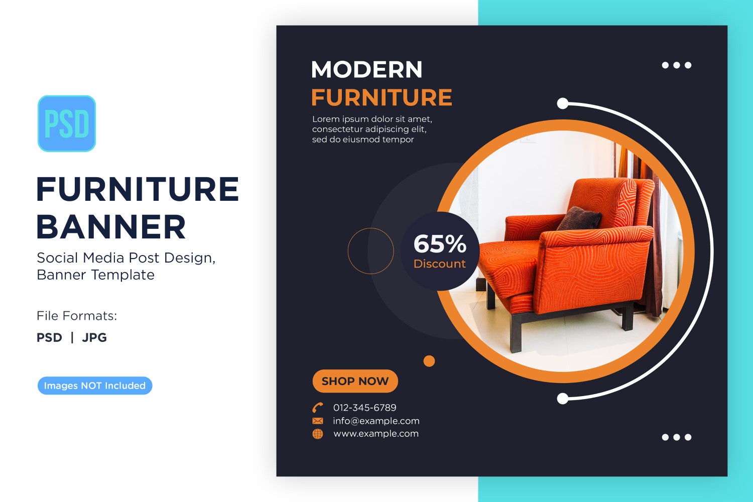 Modern Furniture Banner Design Template 10