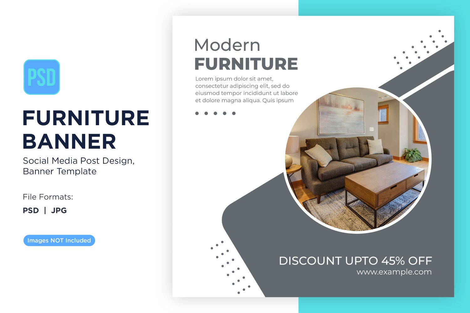Modern Furniture Banner Design Template 11