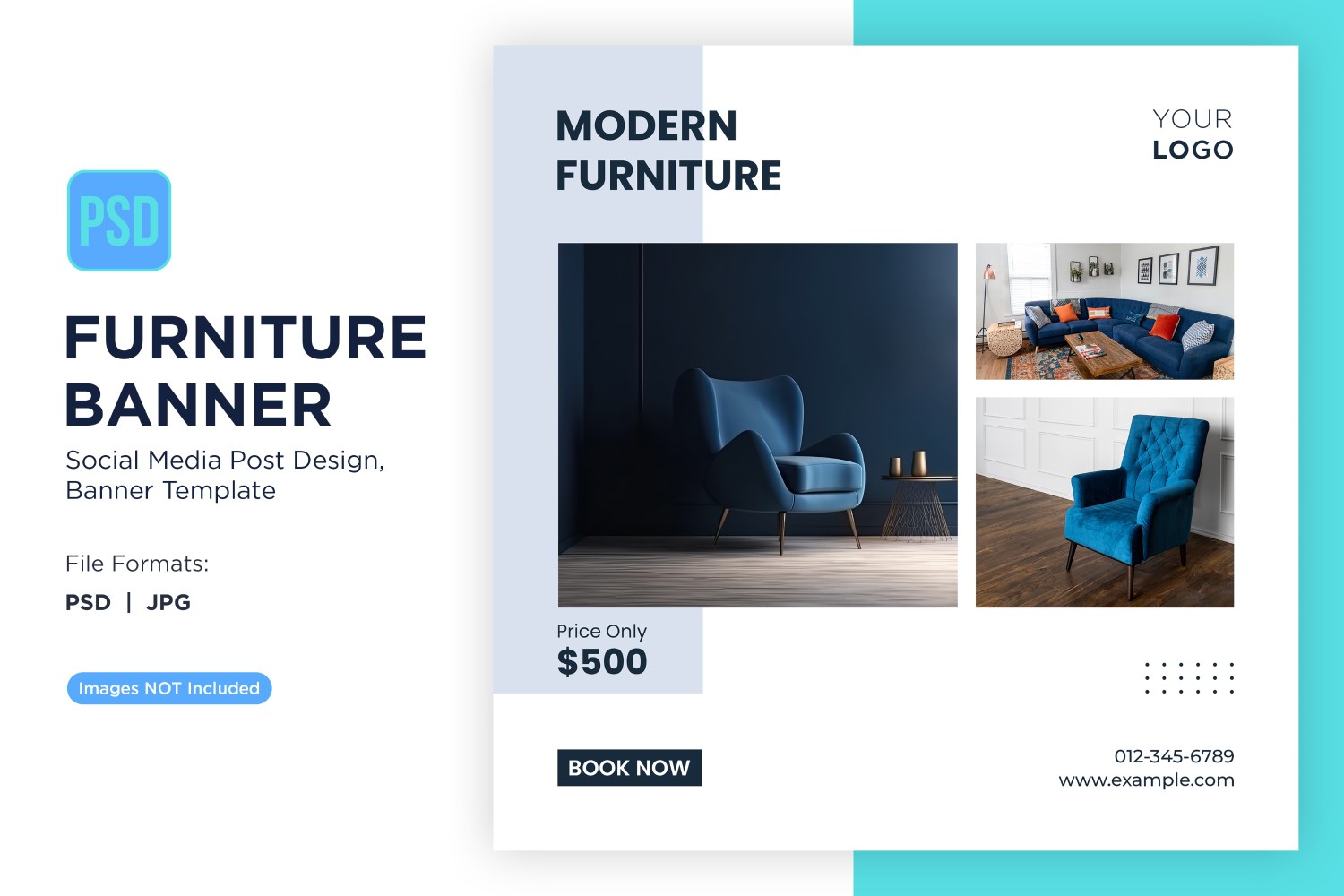 Modern Furniture Banner Design Template 13