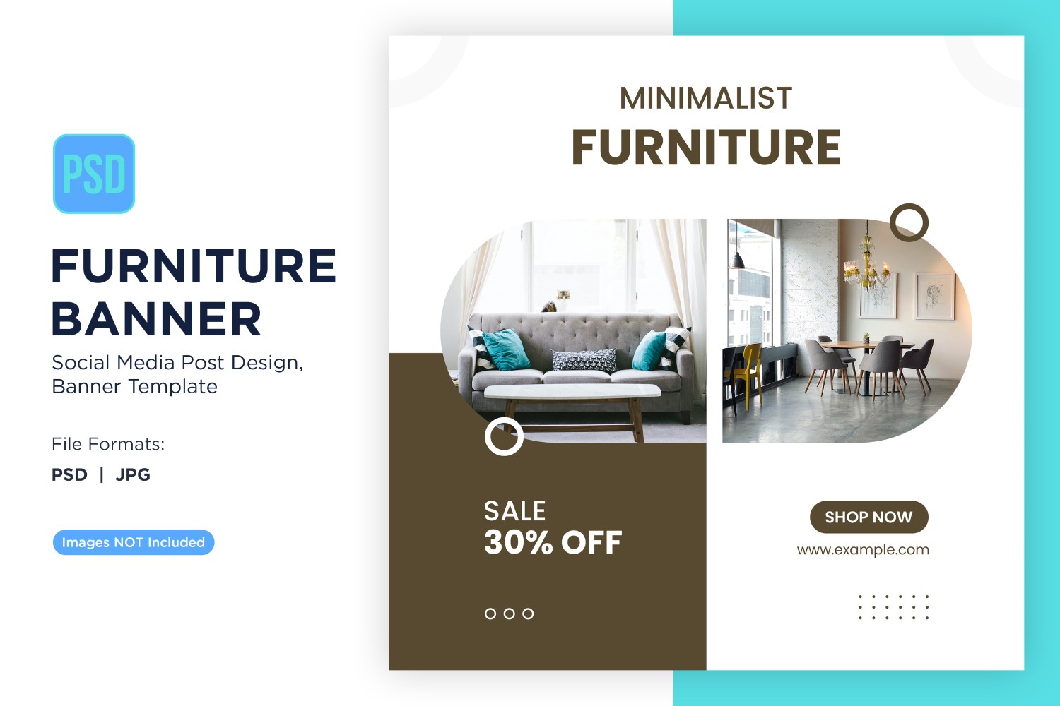 Minimalist Furniture Banner Design Template 2
