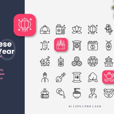 Collection Chinese Icon Sets 376002