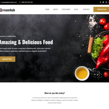Cafe Catering WordPress Themes 376030
