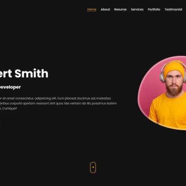 Personal Photography Landing Page Templates 376044