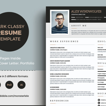 Clean Creative Resume Templates 376084