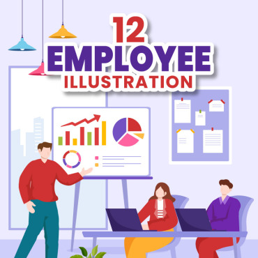 Business Employee Illustrations Templates 376094