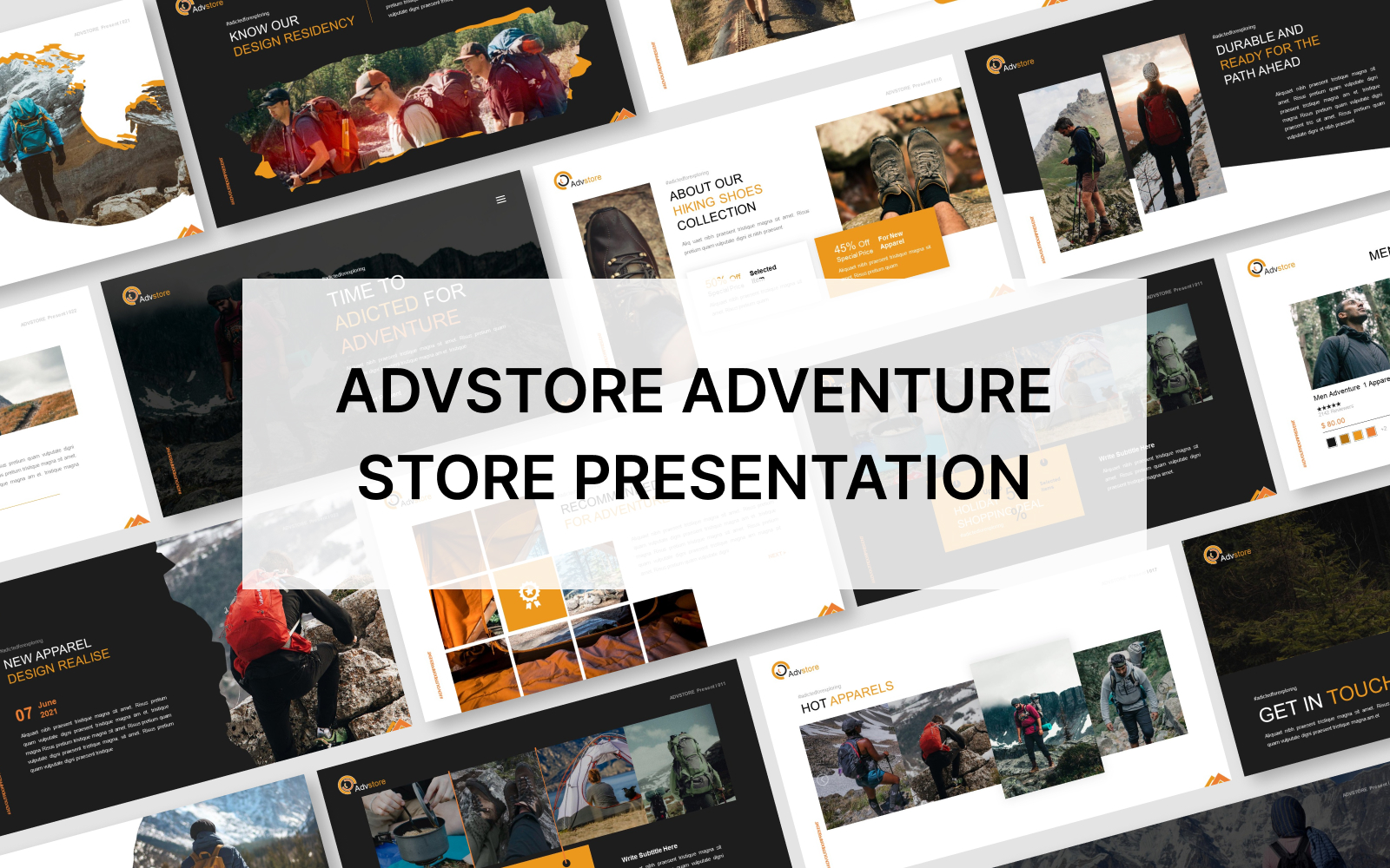 Advstore Adventure Store Google Slide Presentation Template