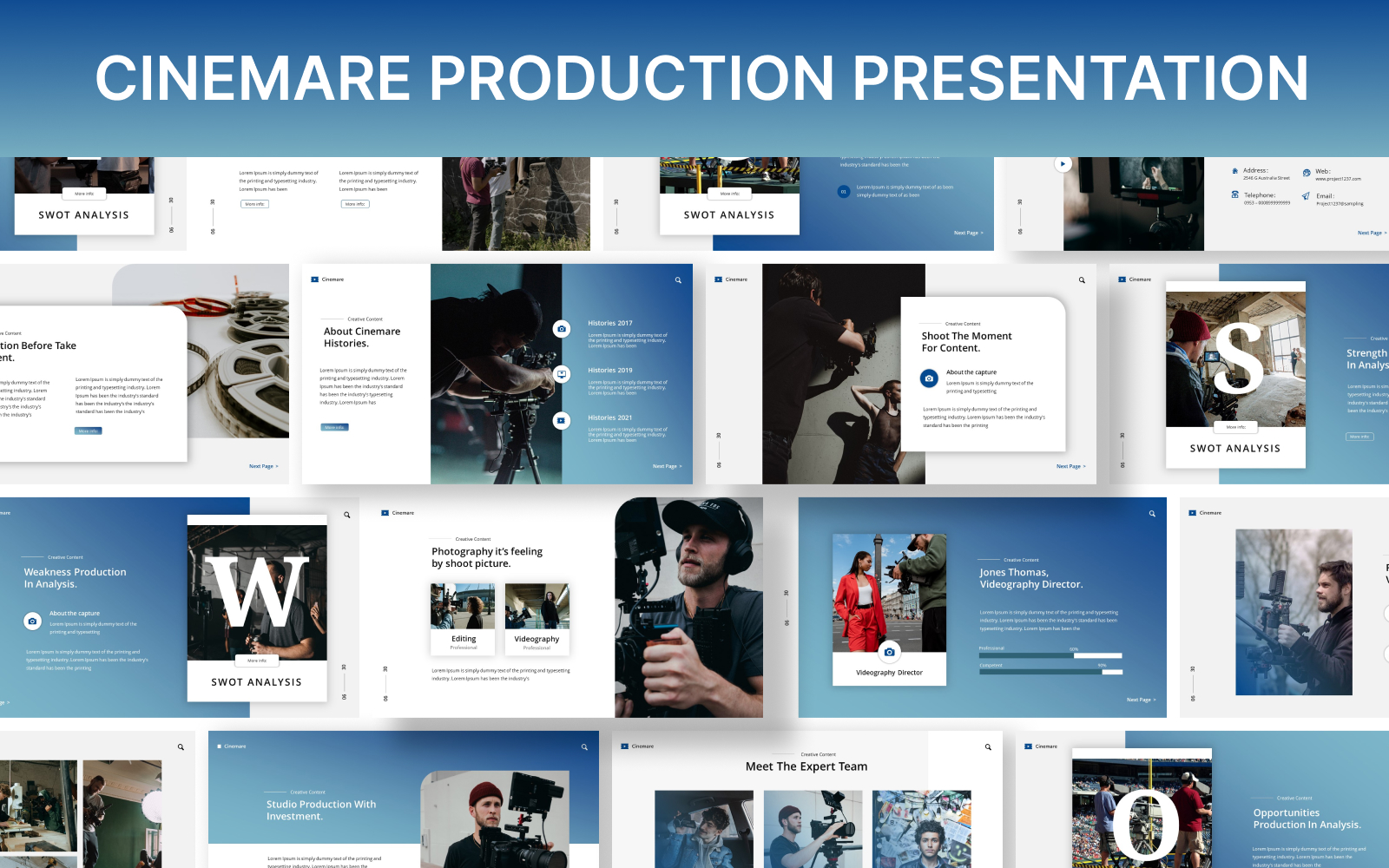 Cinemare Production Google Slides Presentation Template