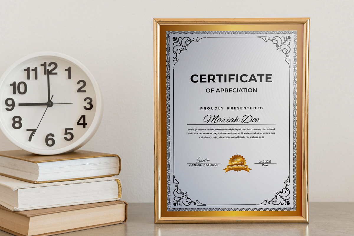 Certificate of Appreciation Layout Templates