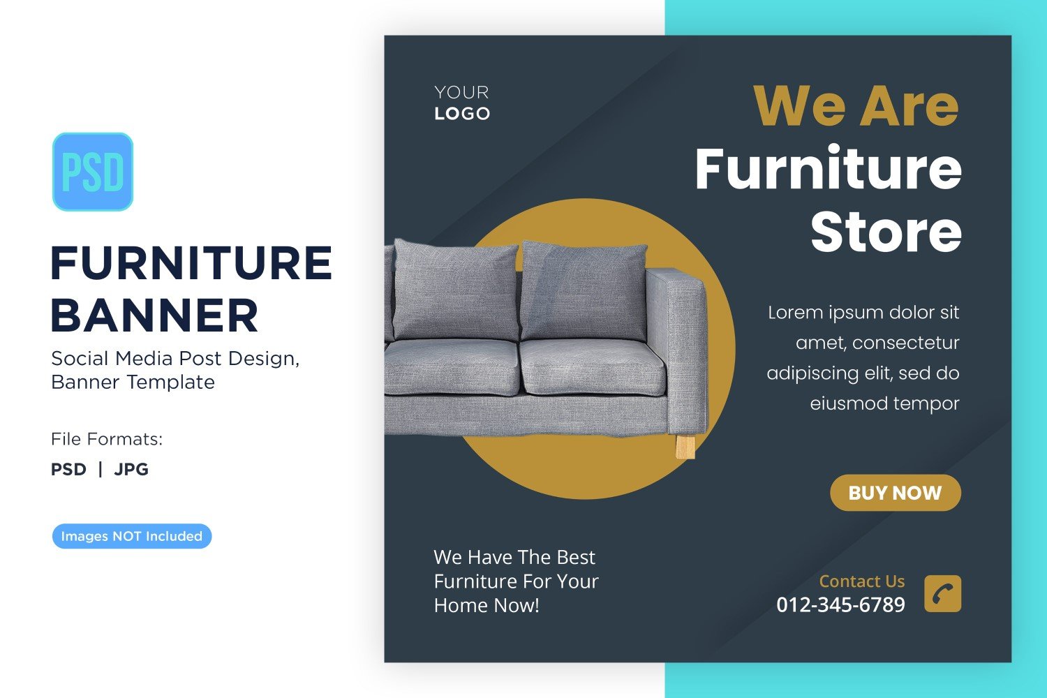 We Are Furniture Store Banner Design Template
