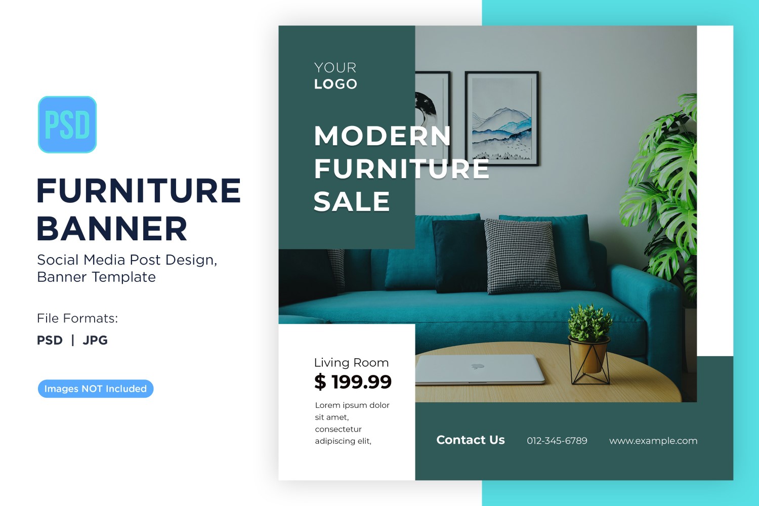 Modern And Stylish Furniture Big Sale Banner Design Template