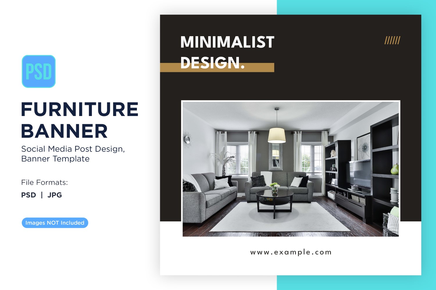Minimalist Furniture Banner Design Template 5