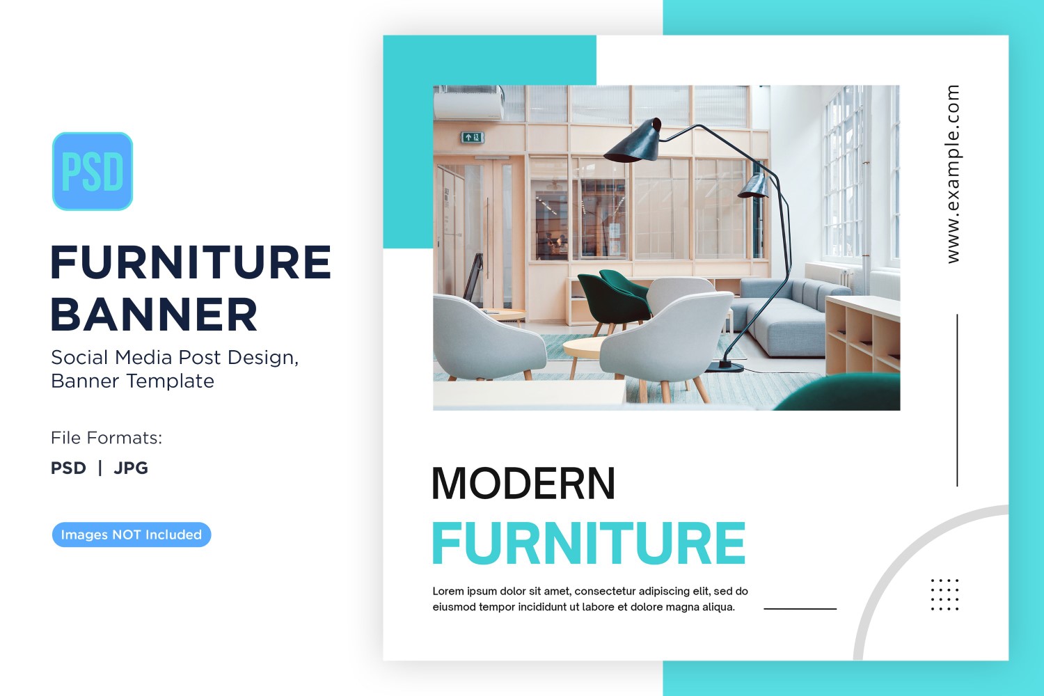 Modern Furniture Banner Design Template 14