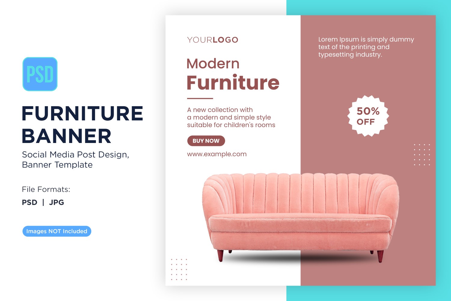 Modern Furniture Banner Design Template 16