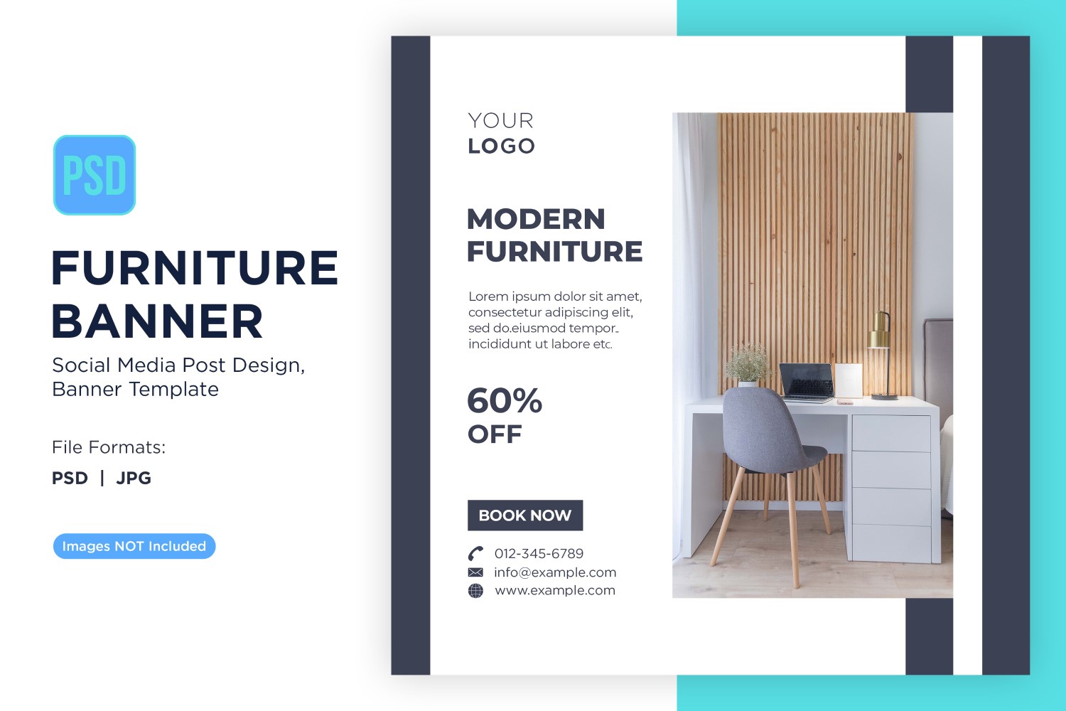 Modern Furniture Banner Design Template 18
