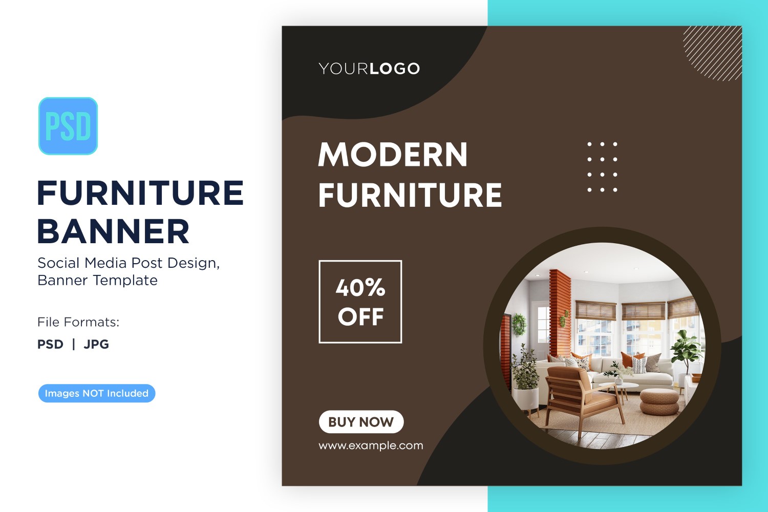 Modern Furniture Banner Design Template 21