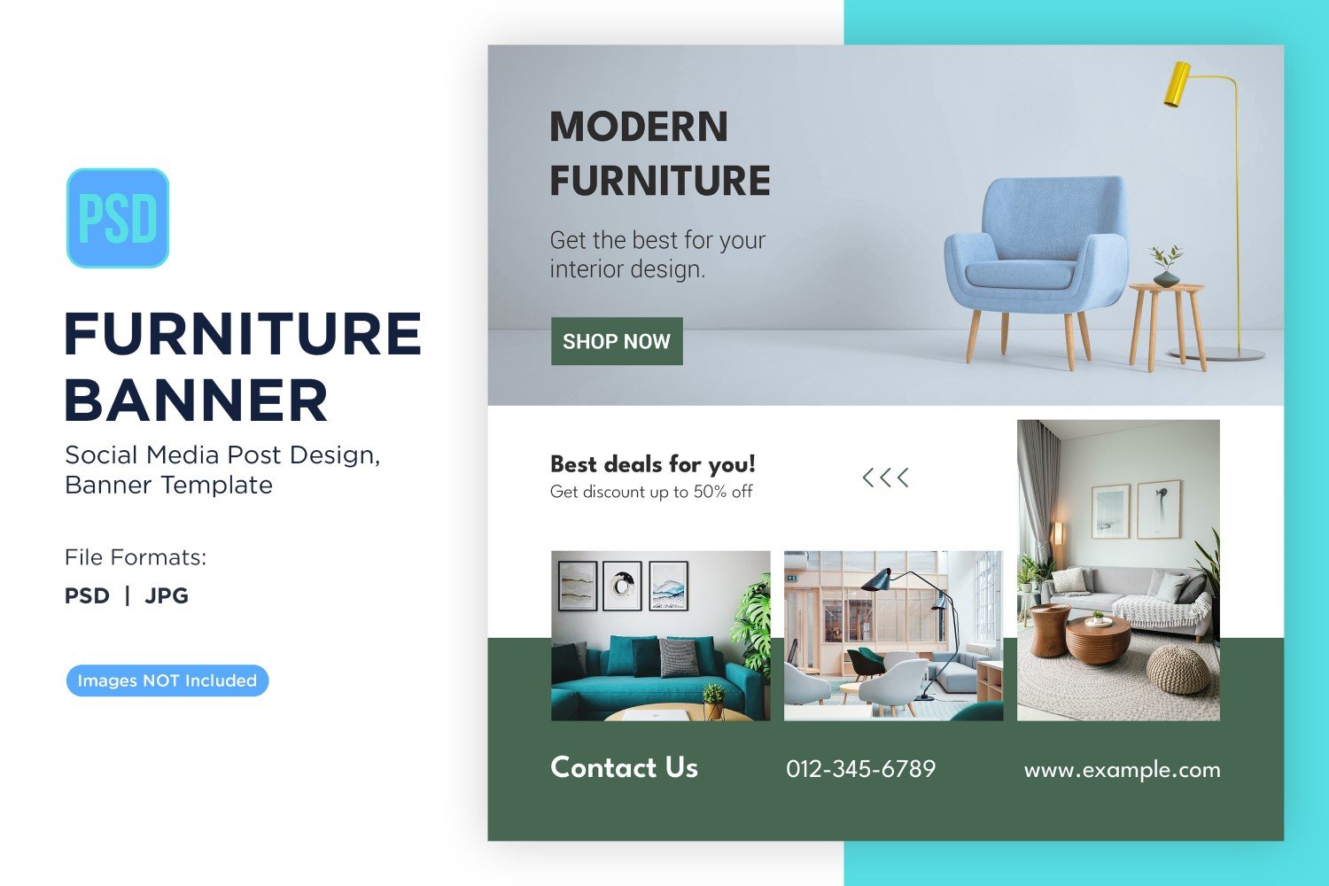 Modern Furniture Banner Design Template 22