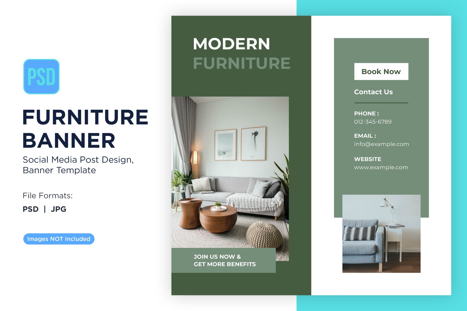 Modern Furniture Banner Design Template 23