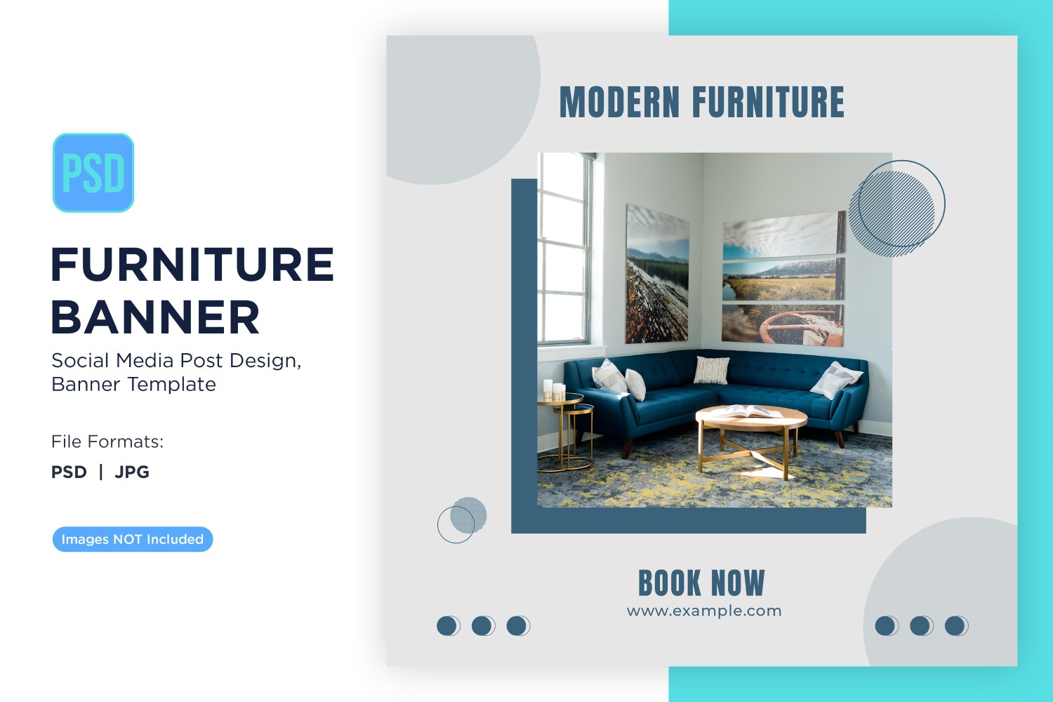 Modern Furniture Banner Design Template 24