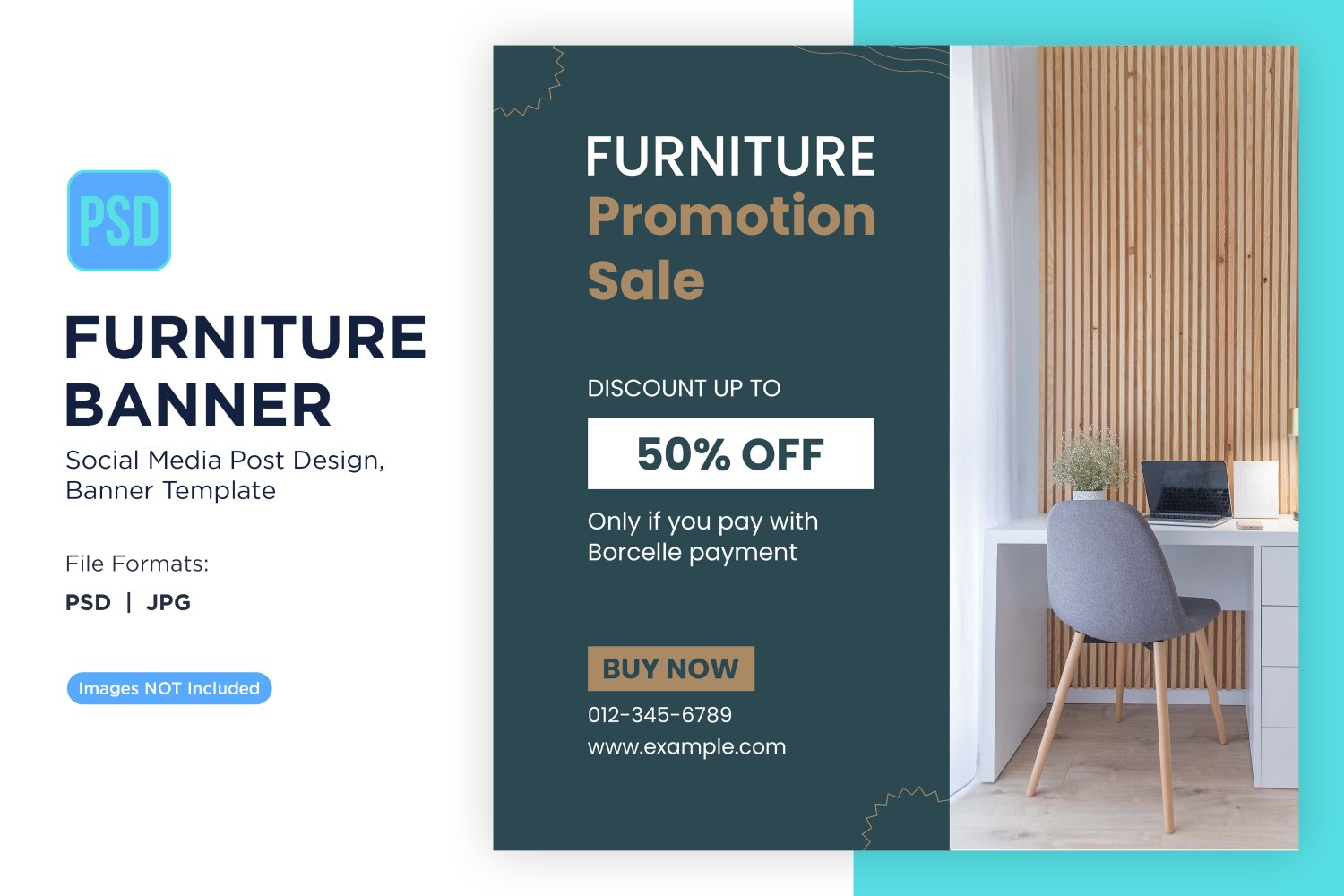 Furniture Promotion Sale Banner Design Template 2